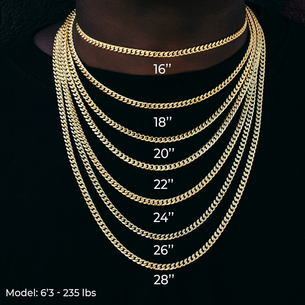 Diamond Square Cut Tennis Chain in White Gold