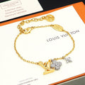 18K Louis Vuitton Gram Diamond Bracelet